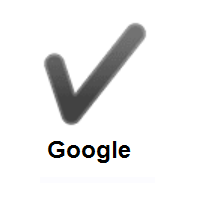 Heavy Check Mark on Google Android