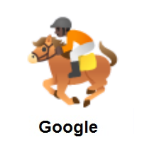 Horse Racing: Dark Skin Tone on Google Android