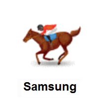 Horse Racing: Dark Skin Tone on Samsung