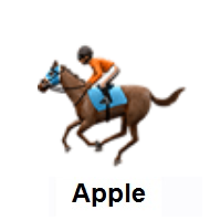 Horse Racing: Medium-Dark Skin Tone on Apple iOS