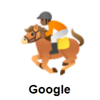 Horse Racing: Medium-Dark Skin Tone on Google Android