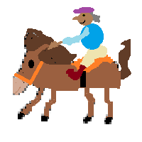 Horse Racing: Medium-Dark Skin Tone