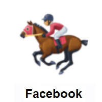 Horse Racing: Medium Skin Tone on Facebook