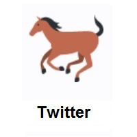 Horse on Twitter Twemoji