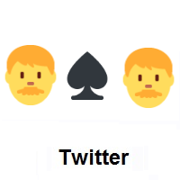 I Hate You: Man, Spade Suit, Man on Twitter Twemoji