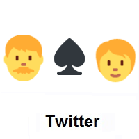 I Hate You: Man, Spade Suit, Person on Twitter Twemoji