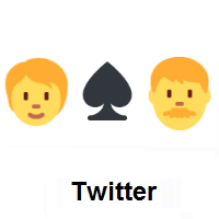 I Hate You: Person, Spade Suit, Man on Twitter Twemoji