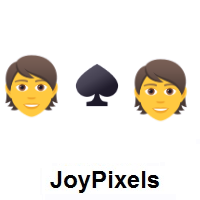 I Hate You: Person, Spade Suit, Person on JoyPixels