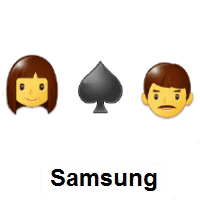 I Hate You: Woman, Spade Suit, Man on Samsung