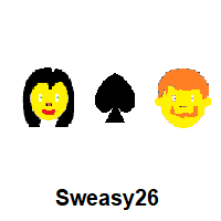 I Hate You: Woman, Spade Suit, Man