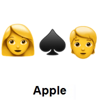 I Hate You: Woman, Spade Suit, Person on Apple iOS