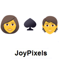 I Hate You: Woman, Spade Suit, Person on JoyPixels