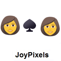 I Hate You: Woman, Spade Suit, Woman on JoyPixels