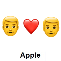 I Love You: Man, Red Heart, Man on Apple iOS