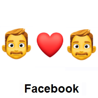 I Love You: Man, Red Heart, Man on Facebook