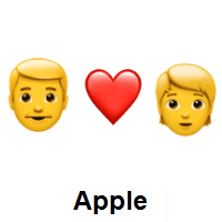 I Love You: Man, Red Heart, Person on Apple iOS