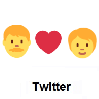 I Love You: Man, Red Heart, Person on Twitter Twemoji