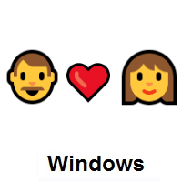 I Love You: Man, Red Heart, Woman on Microsoft Windows
