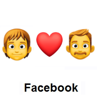 I Love You: Person, Red Heart, Man on Facebook