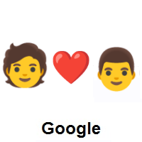 I Love You: Person, Red Heart, Man on Google Android
