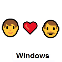 I Love You: Person, Red Heart, Man on Microsoft Windows