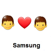 I Love You: Person, Red Heart, Person on Samsung