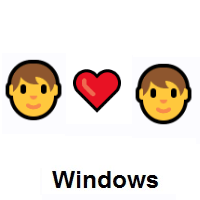 I Love You: Person, Red Heart, Person on Microsoft Windows