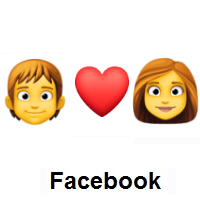 I Love You: Person, Red Heart, Woman on Facebook