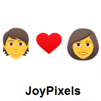 I Love You: Person, Red Heart, Woman on JoyPixels