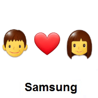 I Love You: Person, Red Heart, Woman on Samsung