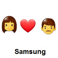 I Love You: Woman, Red Heart, Man on Samsung