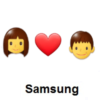 I Love You: Woman, Red Heart, Person on Samsung