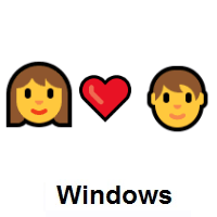 I Love You: Woman, Red Heart, Person on Microsoft Windows