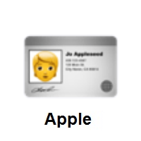 Identification Card on Apple iOS