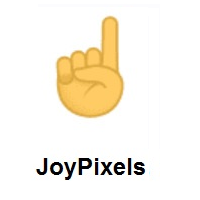 Index Pointing Up on JoyPixels