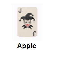 Playing Card Black Joker on Apple iOS