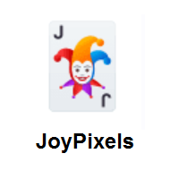 Playing Card Black Joker on JoyPixels