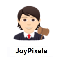 Judge: Light Skin Tone on JoyPixels