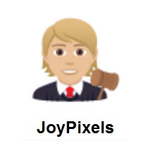Judge: Medium-Light Skin Tone on JoyPixels