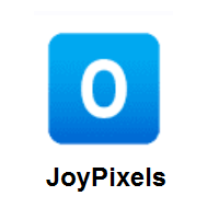 Keycap:  Digit Zero on JoyPixels