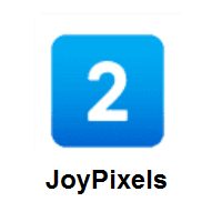 Keycap: Digit Two on JoyPixels