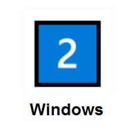 Keycap: Digit Two on Microsoft Windows