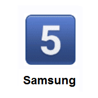 Keycap: 5 on Samsung