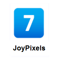 Keycap: 7 on JoyPixels