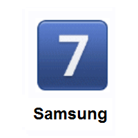 Keycap: Digit Seven on Samsung