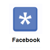 Asterisk (Symbol) on Facebook