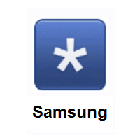 Asterisk (Symbol) on Samsung