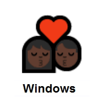 Kiss: Dark Skin Tone on Microsoft Windows