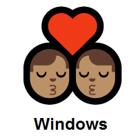 Kiss: Man, Man: Medium Skin Tone on Microsoft Windows