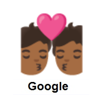 Kiss: Medium-Dark Skin Tone on Google Android